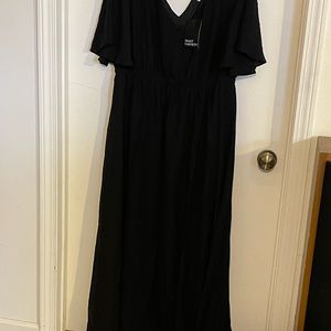 NWT, Long black PinUp dress, short sleeve